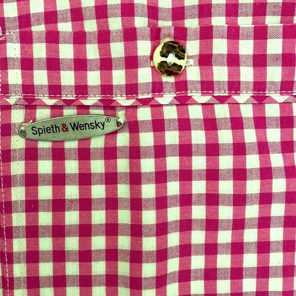 Spieth & Wensky Hot Pink Gingham Men’s Buttondown - Picture 5 of 6